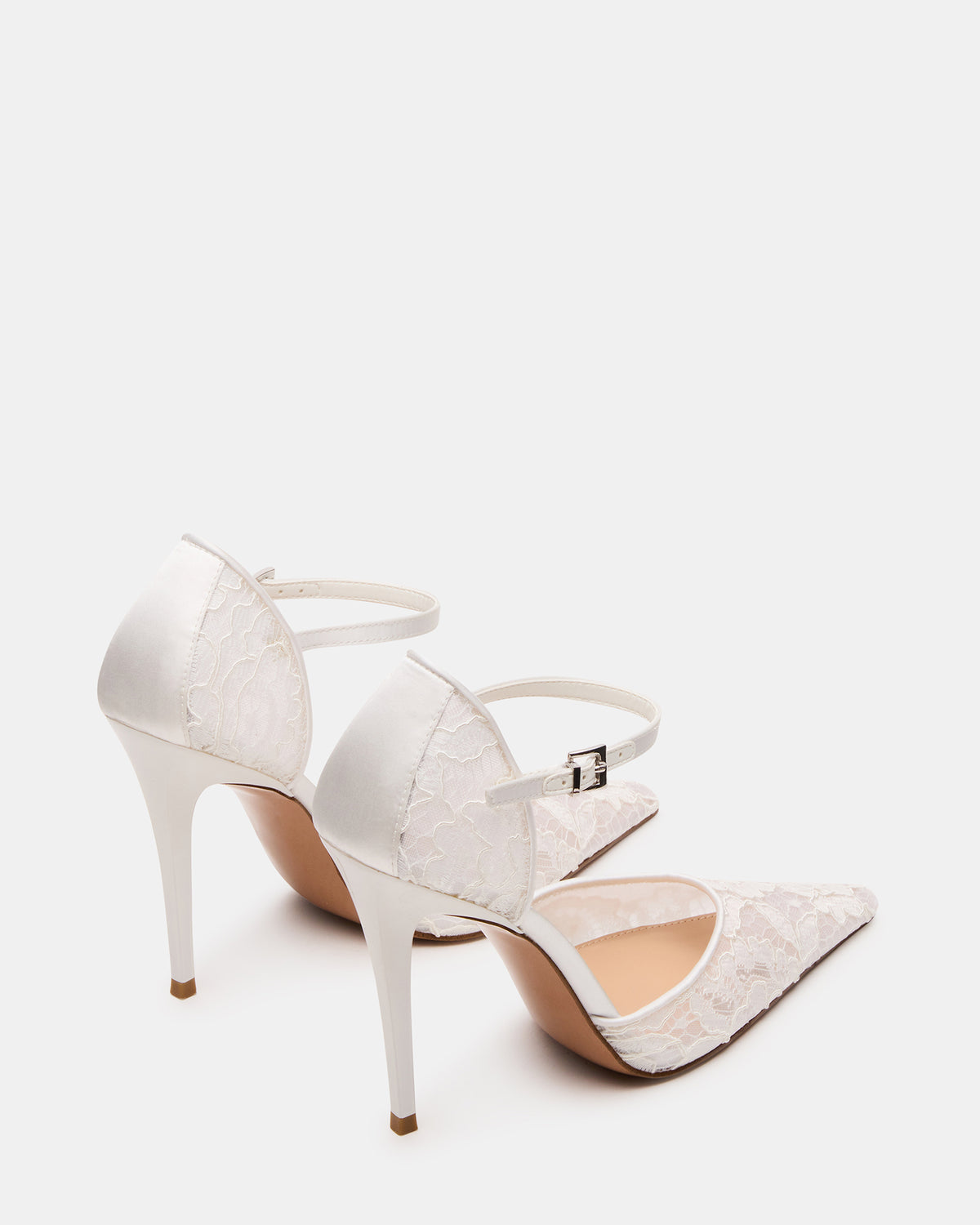 AVANT White Lace Pointed-Toe Stiletto Pump Women's Heel | Steve Madden