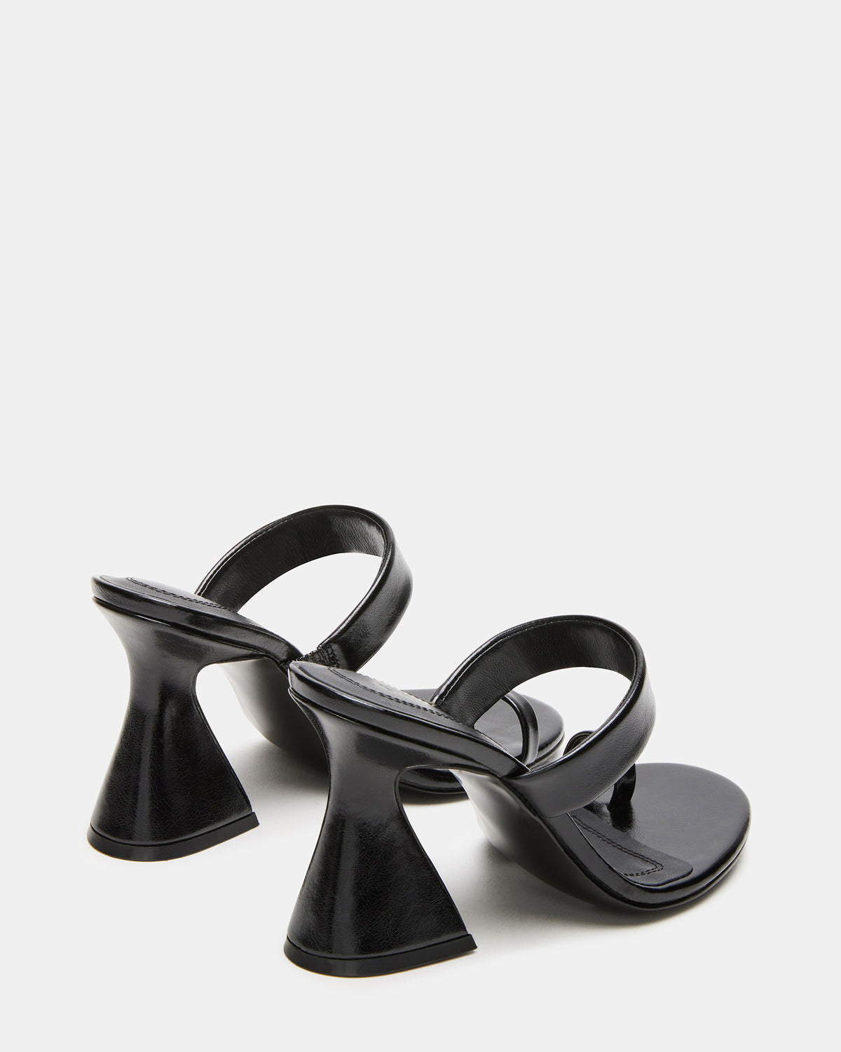 RENIE Black Women's Open Toe Mule Heel | Steve Madden
