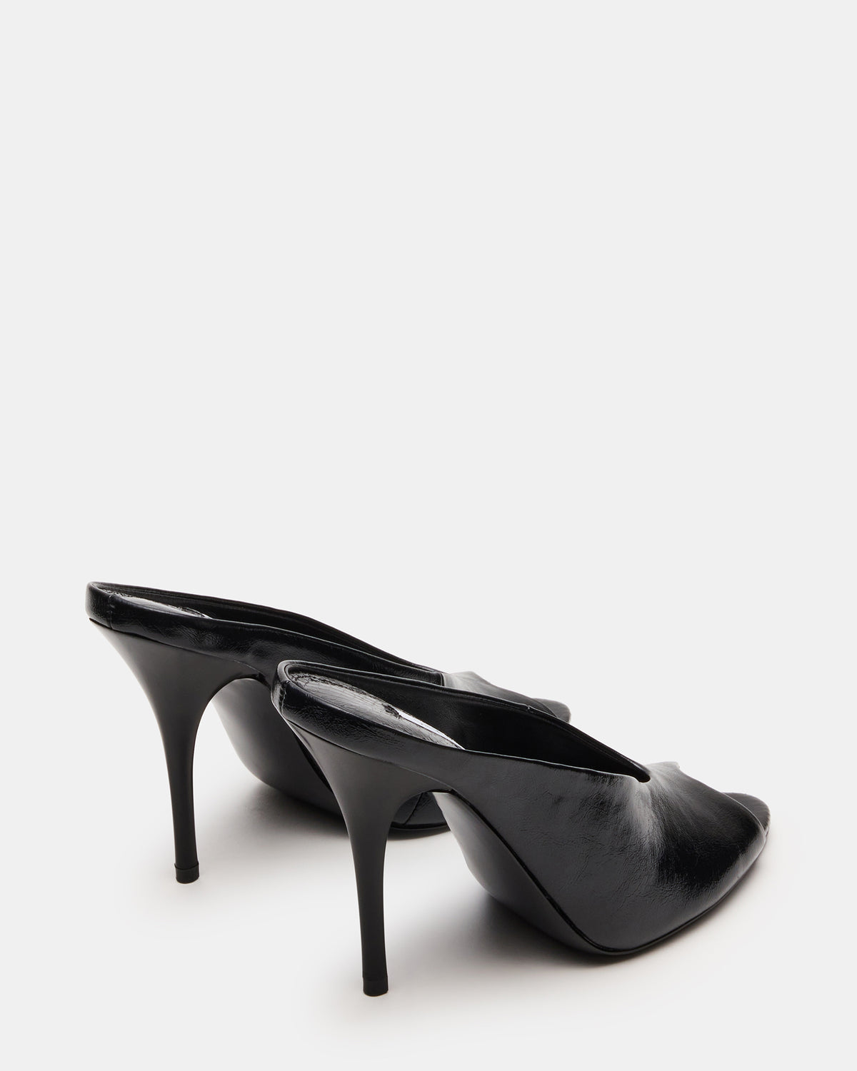 AGAZE Black Peep-Toe Stiletto Women's Heel | Steve Madden