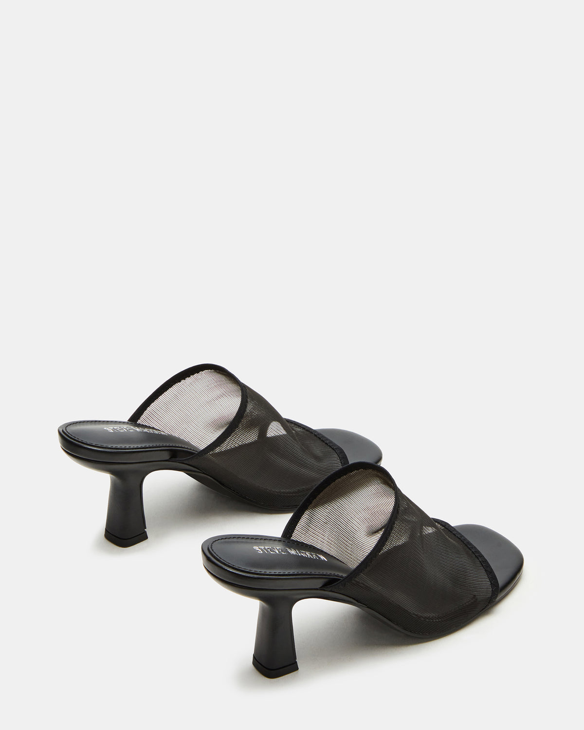 GLEAM Black Women's Square-Toe Mule Heel | Steve Madden