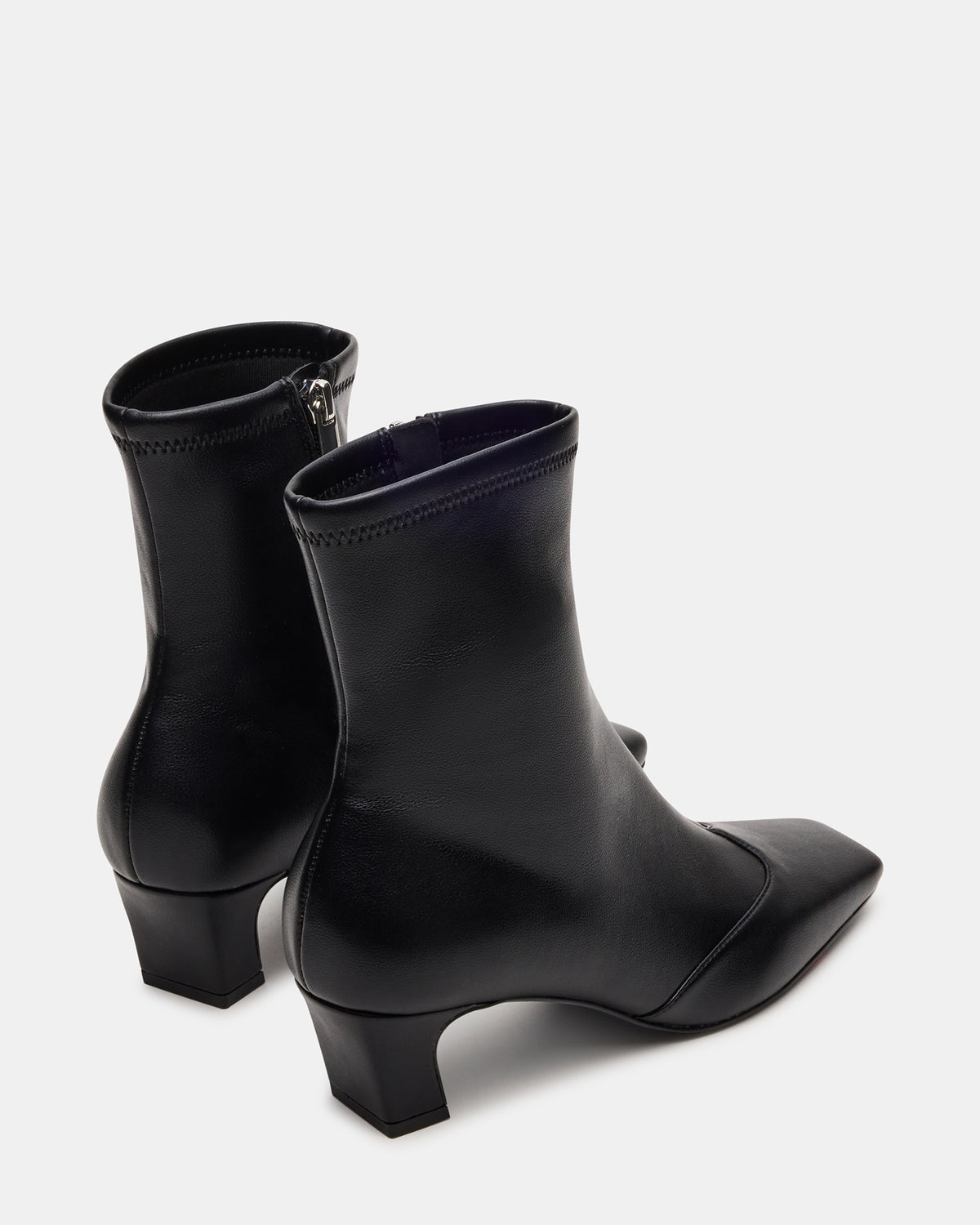 JETER Black Square-Toe Women's Ankle Boot | Steve Madden