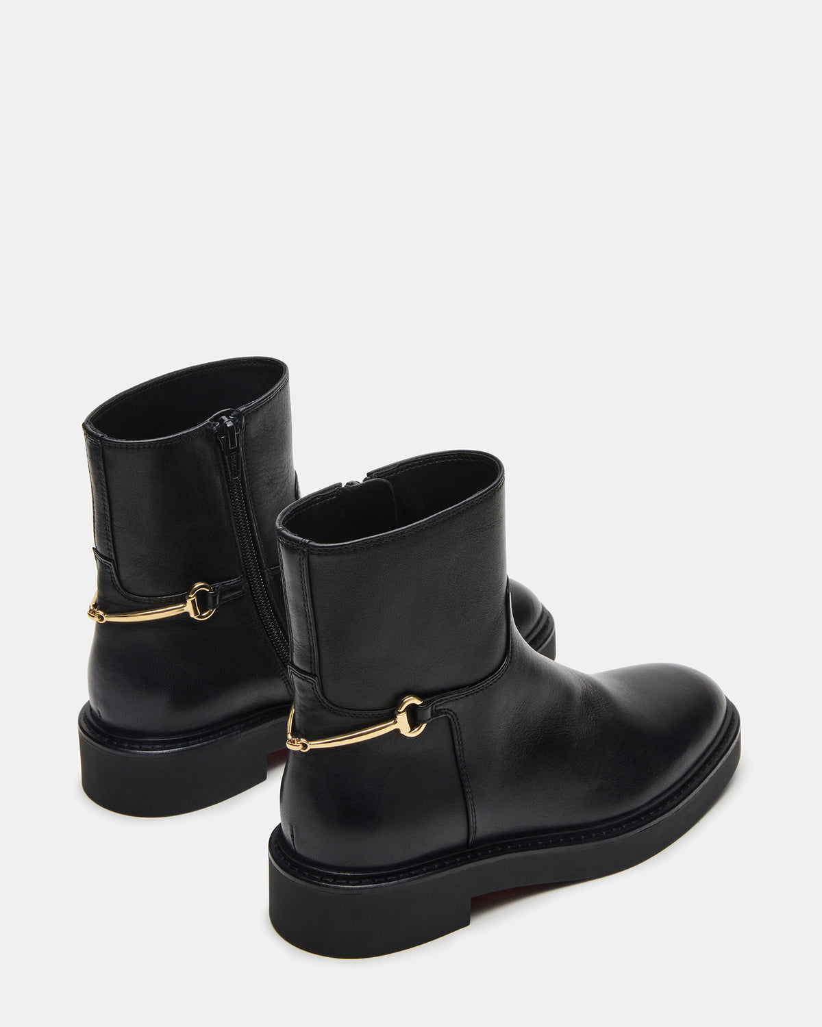 DIABLO Black Leather Women's Ankle Boot | Steve Madden