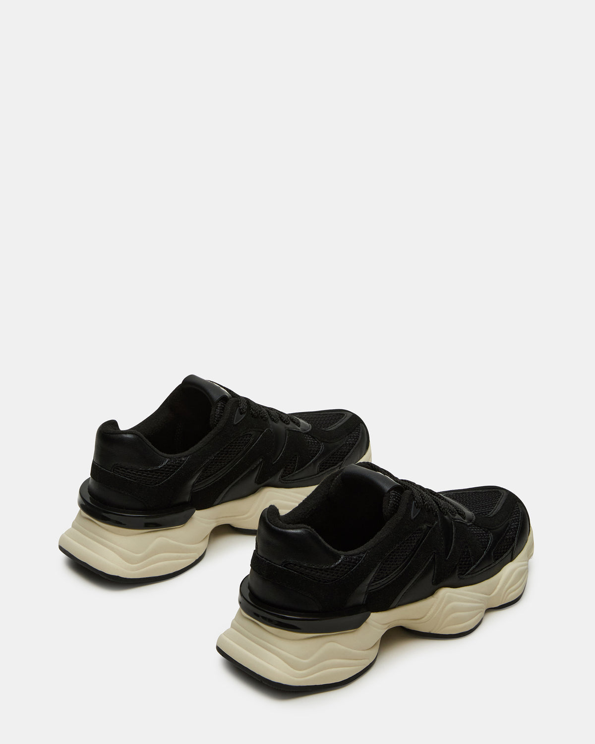 SEBI Black Low-Top Lace-Up Women's Sneaker | Steve Madden