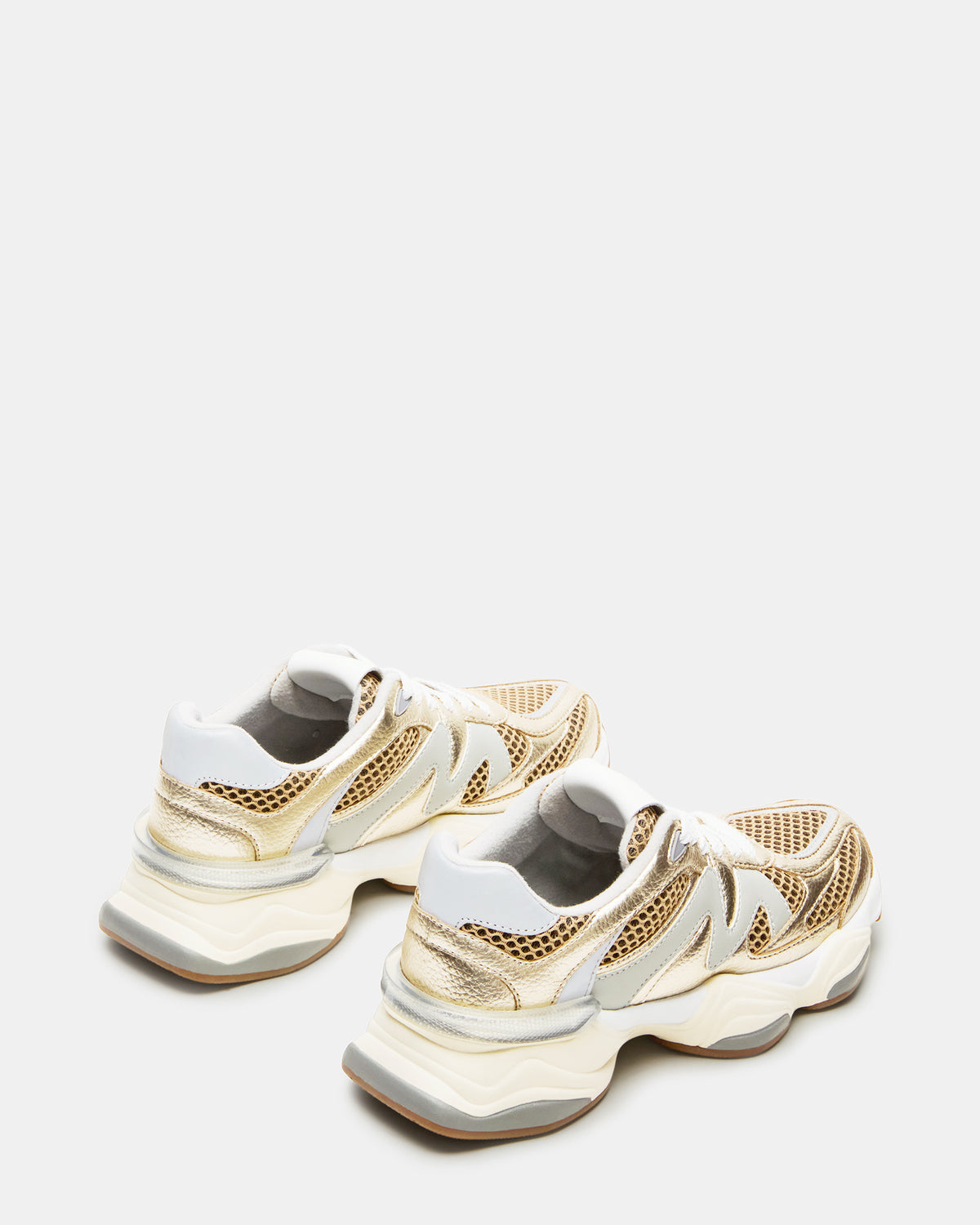 SEBI Gold Multi Low-Top Lace-Up Women's Sneaker | Steve Madden