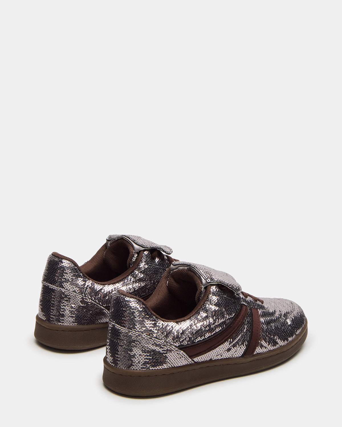 MADRID Sequin Pewter Low-Top Sneaker | Women's Sneakers | Steve Madden