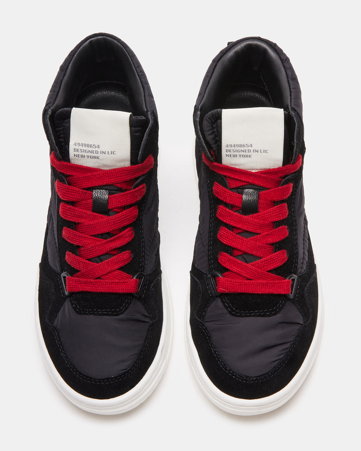 EVERETT Black Multi High-Top Lace-Up Sneaker | Women's Sneakers | Steve Madden