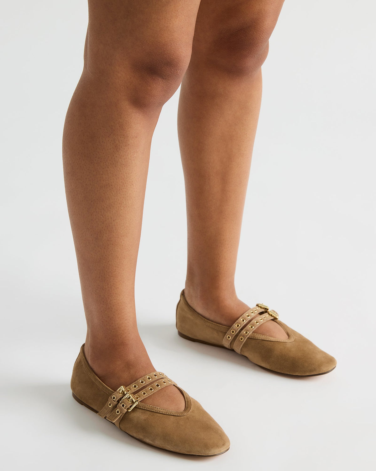 LYDIA Cap Black Denim Mary Jane Ballet Women's Flat | Steve Madden