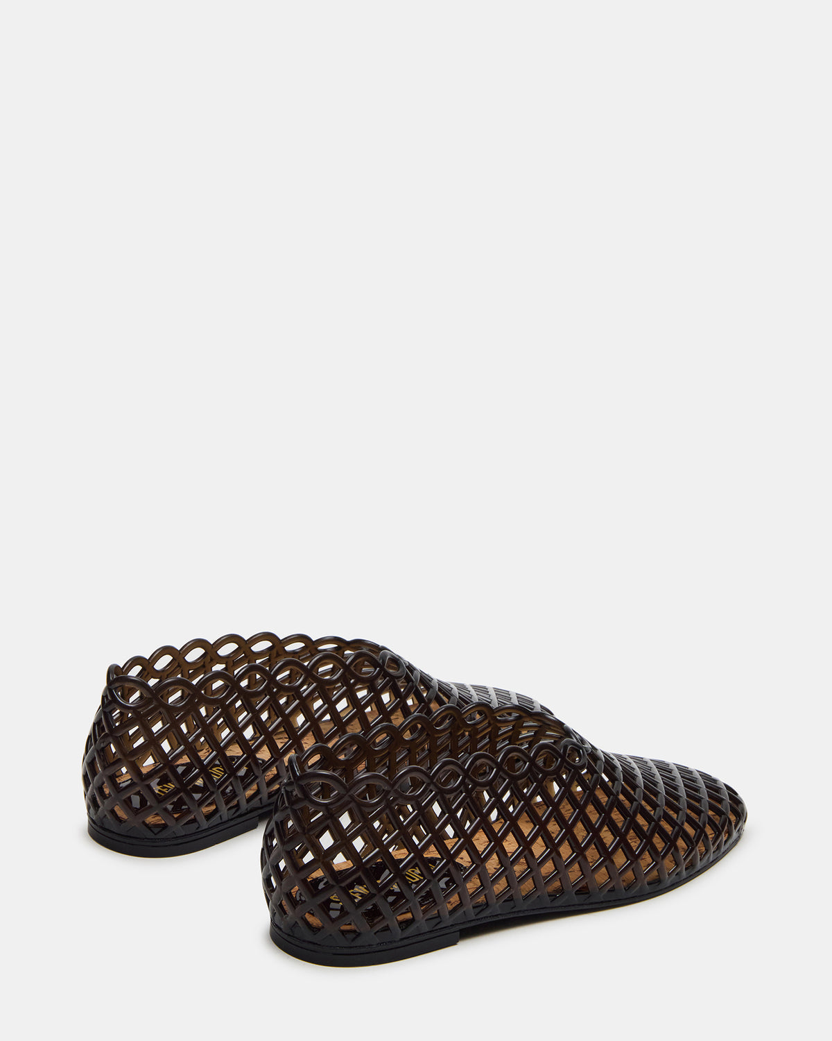 GROVE Black Square-Toe Jelly Women's Flat | Steve Madden