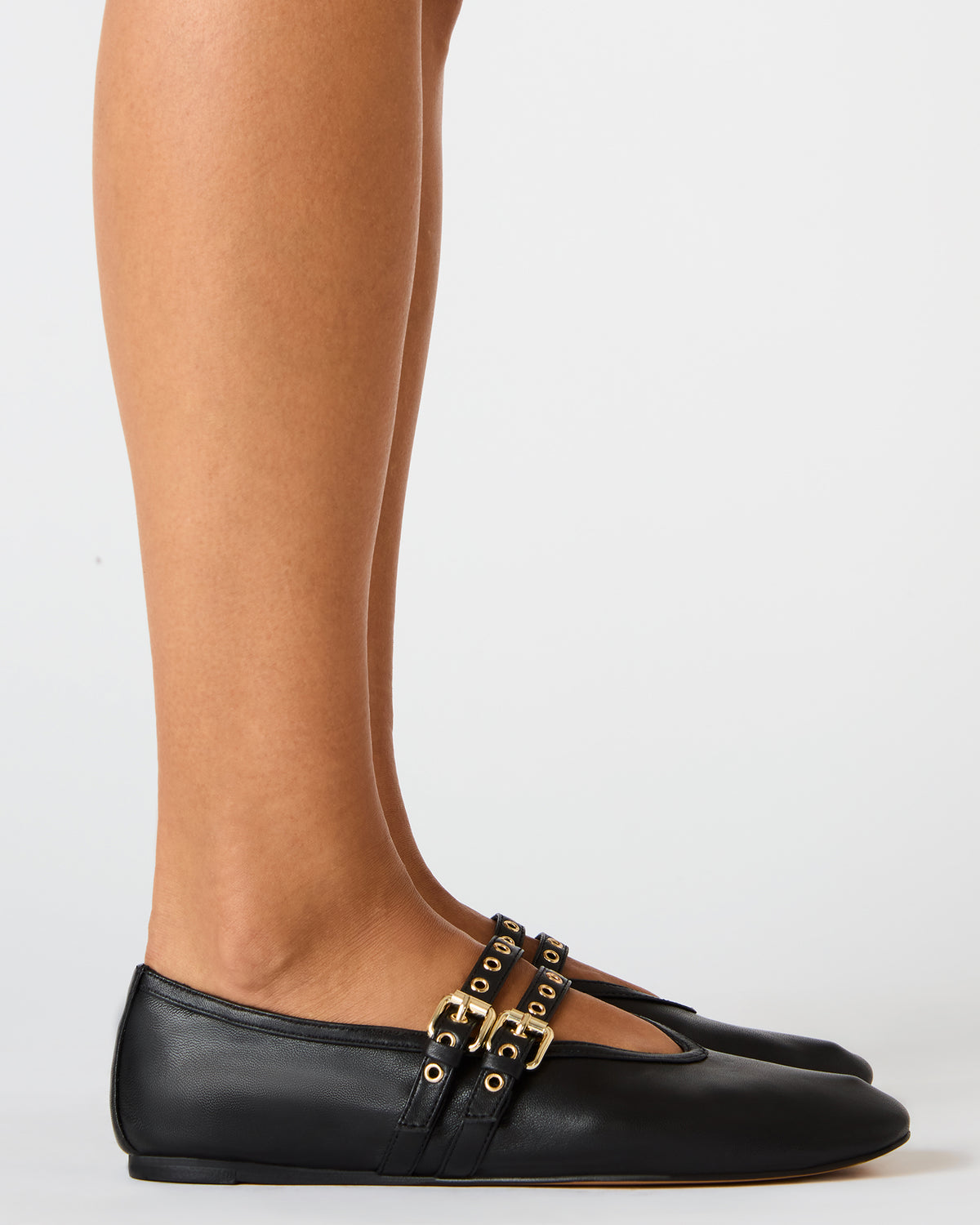 LYDIA Red Suede Square-Toe Mary Jane Ballet Women's Flat | Steve Madden