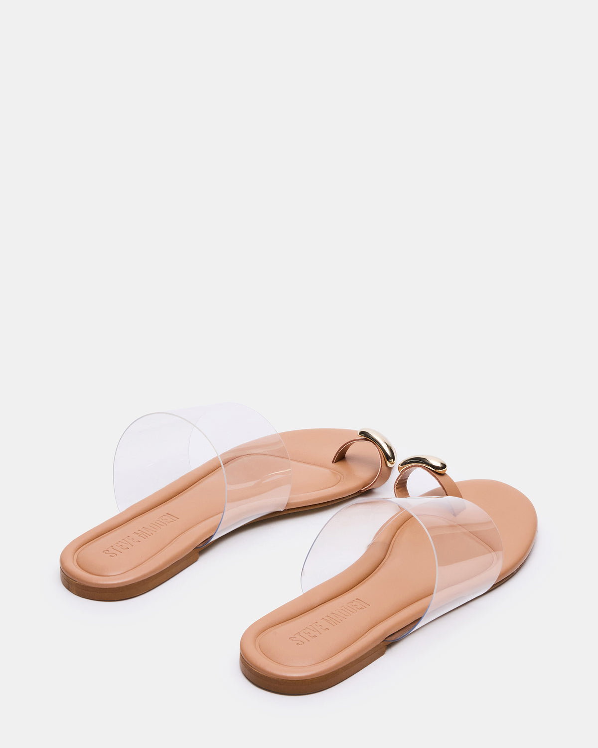 DECADENT Clear Rounded-Toe Slide Women's Sandal | Steve Madden