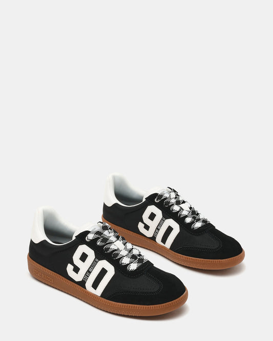 PACEY Black Multi Low-Top Lace-Up 90's Women's Sneaker | Steve Madden