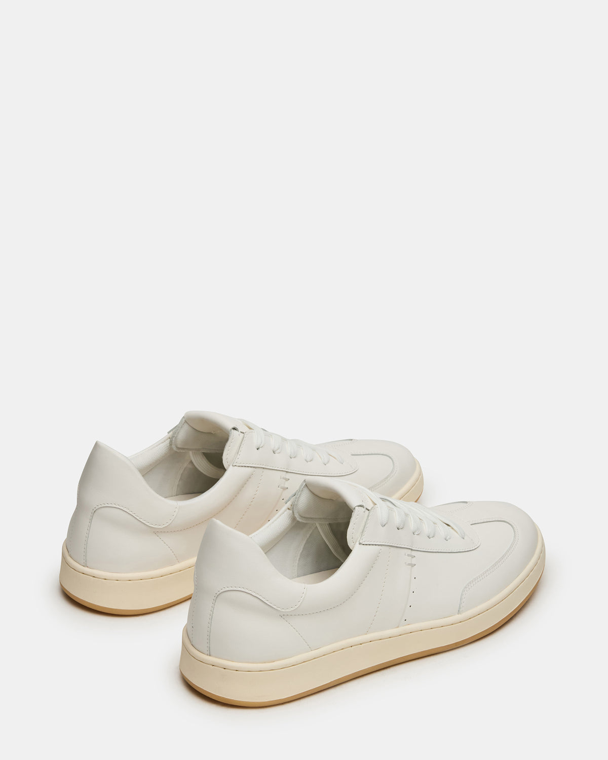 DYLAN White Low-Top Lace-Up Platform Men's Sneaker | Steve Madden