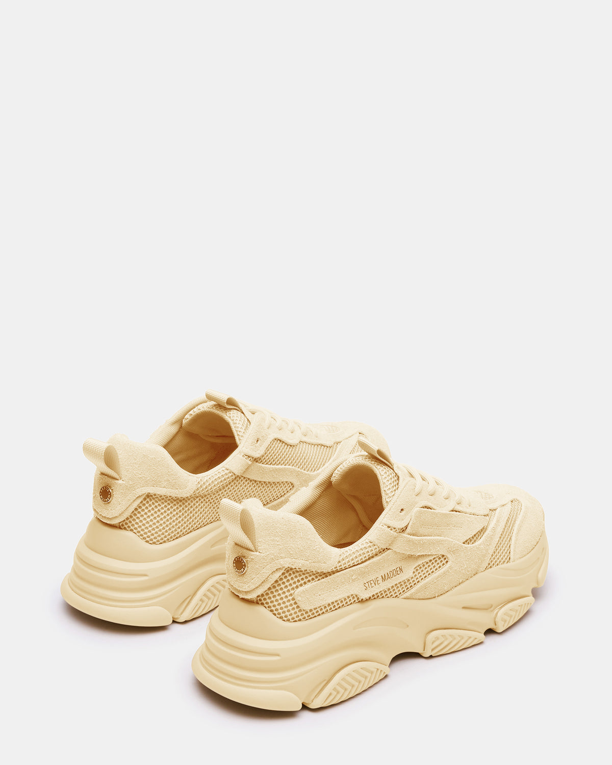 POSSESS Taupe Suede Low-Top Lace-Up Men's Sneaker | Steve Madden
