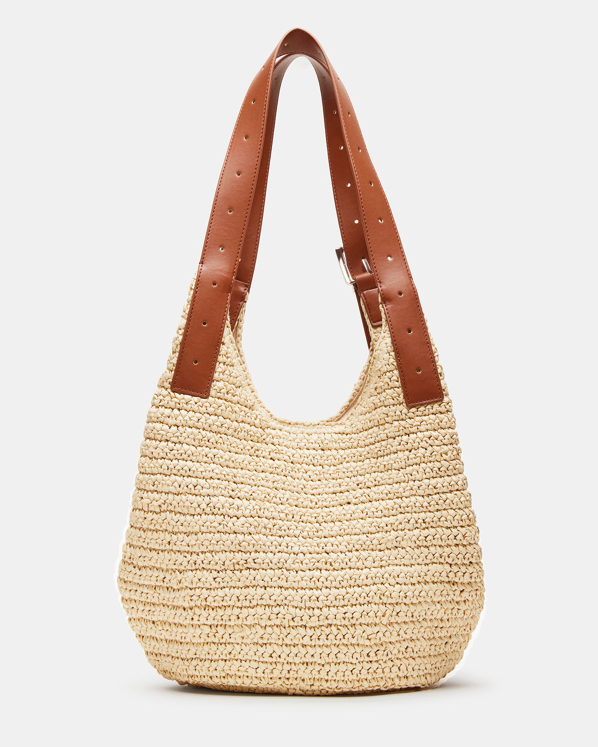 HIPPEE Cognac Multi Women's Belt Tip Buckle Shoulder Strap Bag | Steve Madden