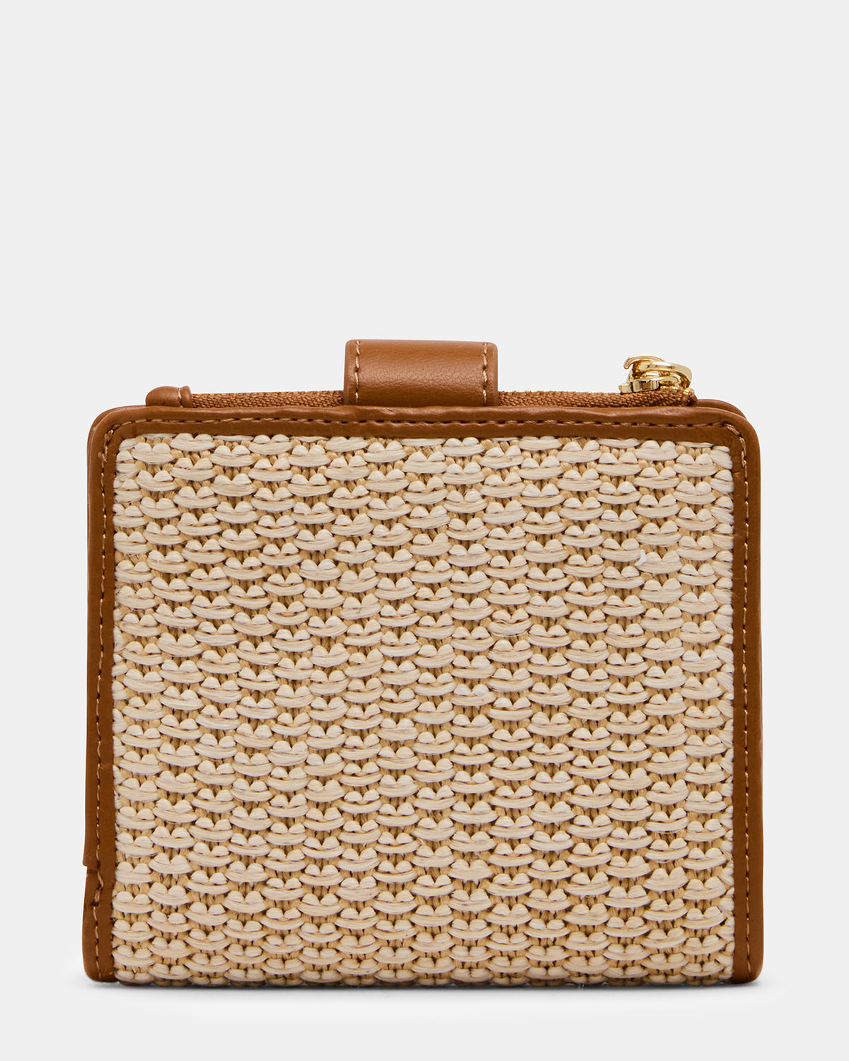 JEM STRAW Light Natural Bifold Wallet | Steve Madden