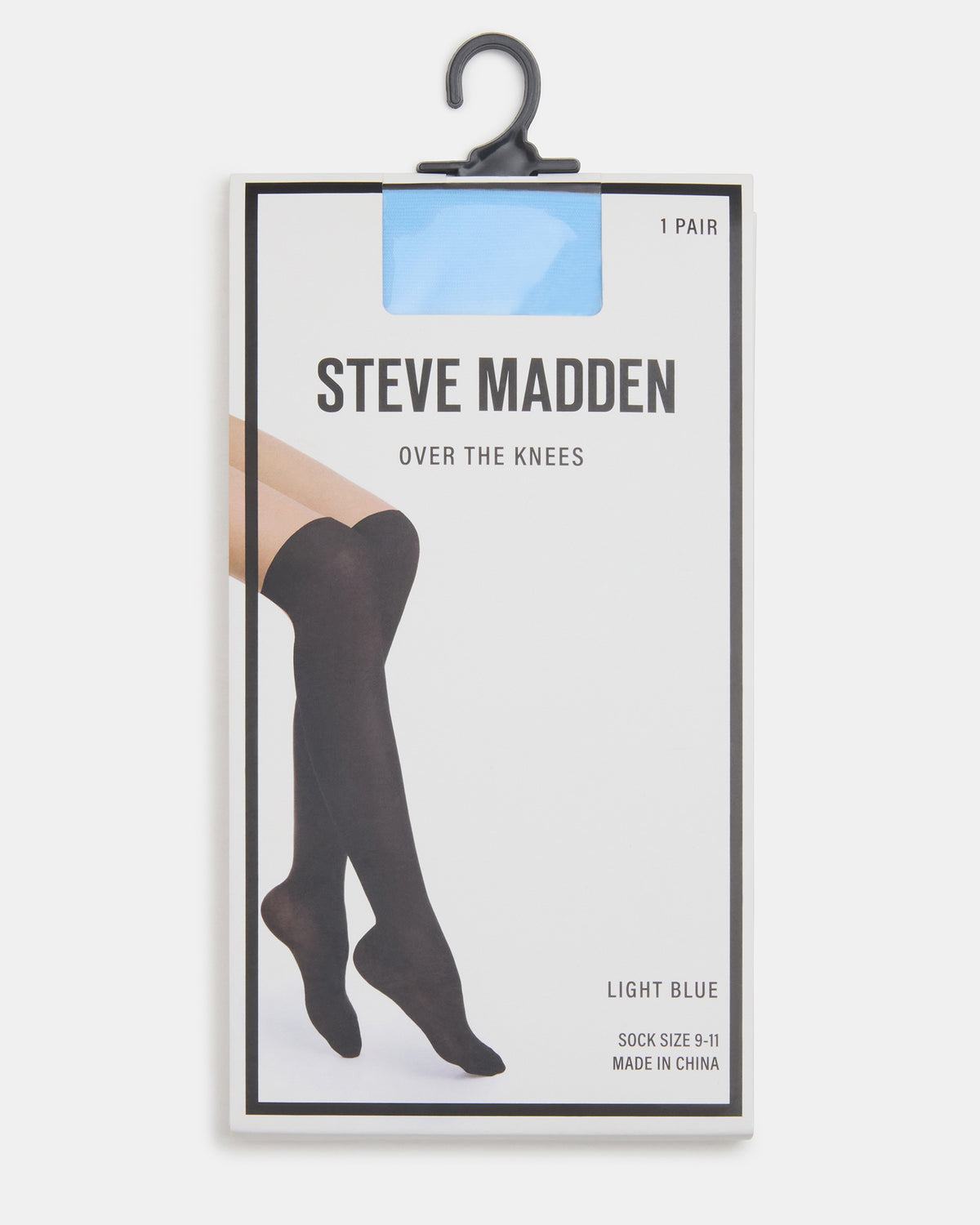 PREPPY Light Blue Over-The-Knee Footed Women's Tights | Steve Madden