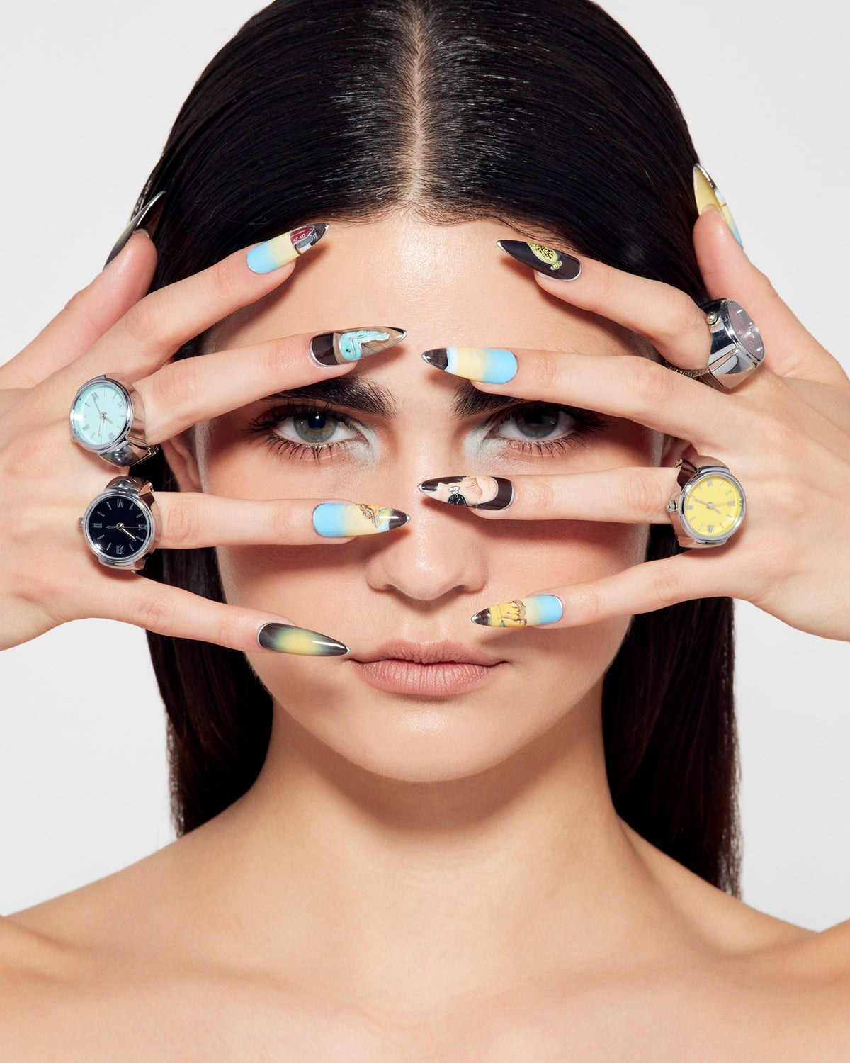 WATCH RING Blue Women's Accessories | Steve Madden