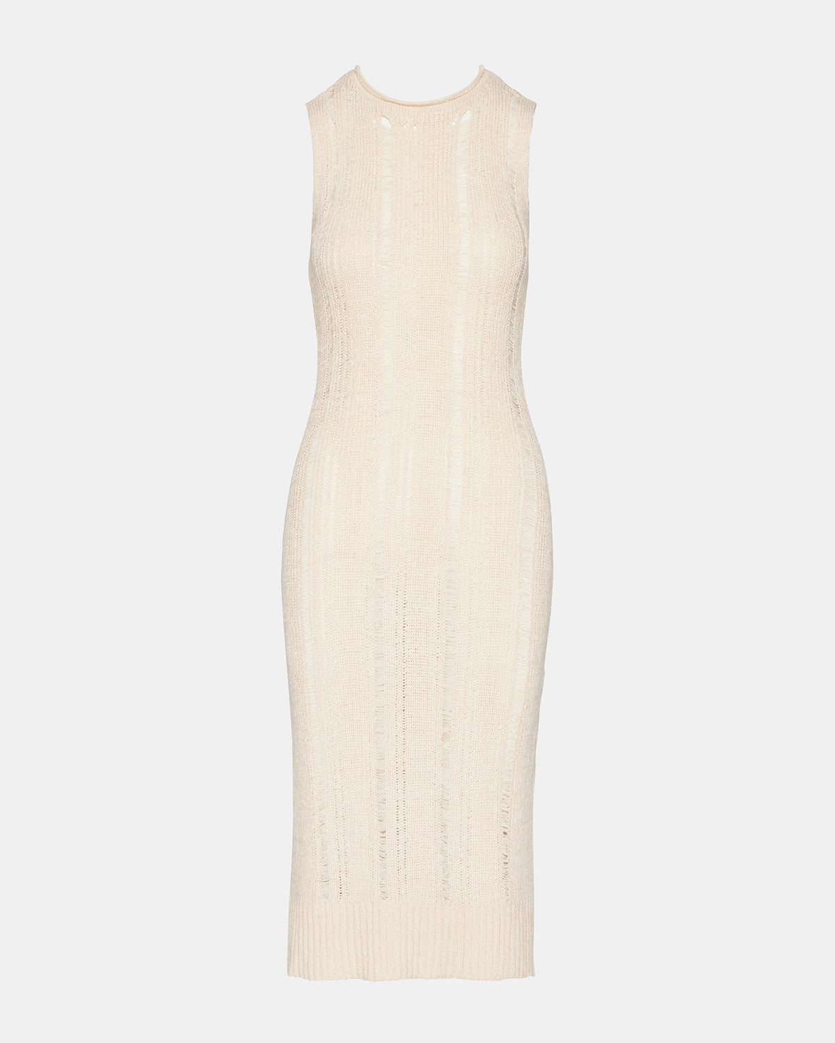 AMIRAH Sweater Dress Beige | Women's Knit Bodycon Dresses | Steve Madden
