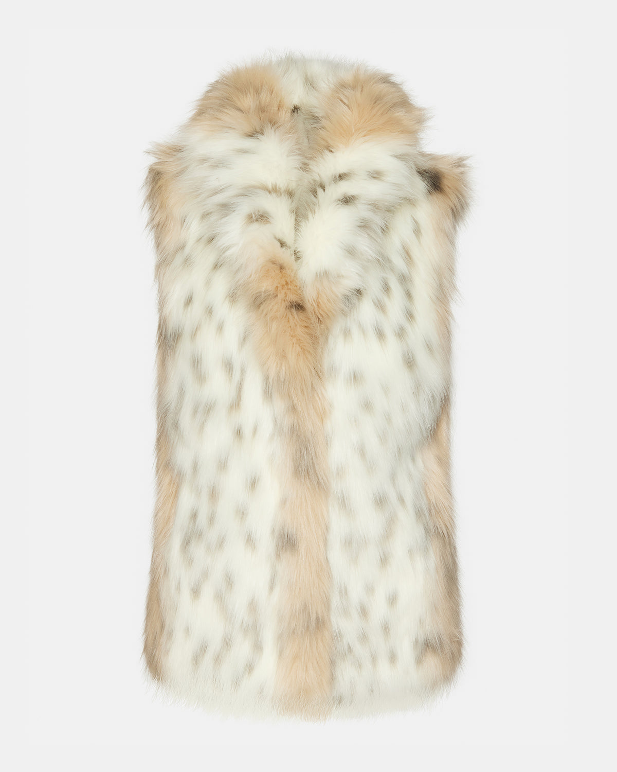 RUBICON Snow Leopard Women's Faux Fur Vest | Steve Madden