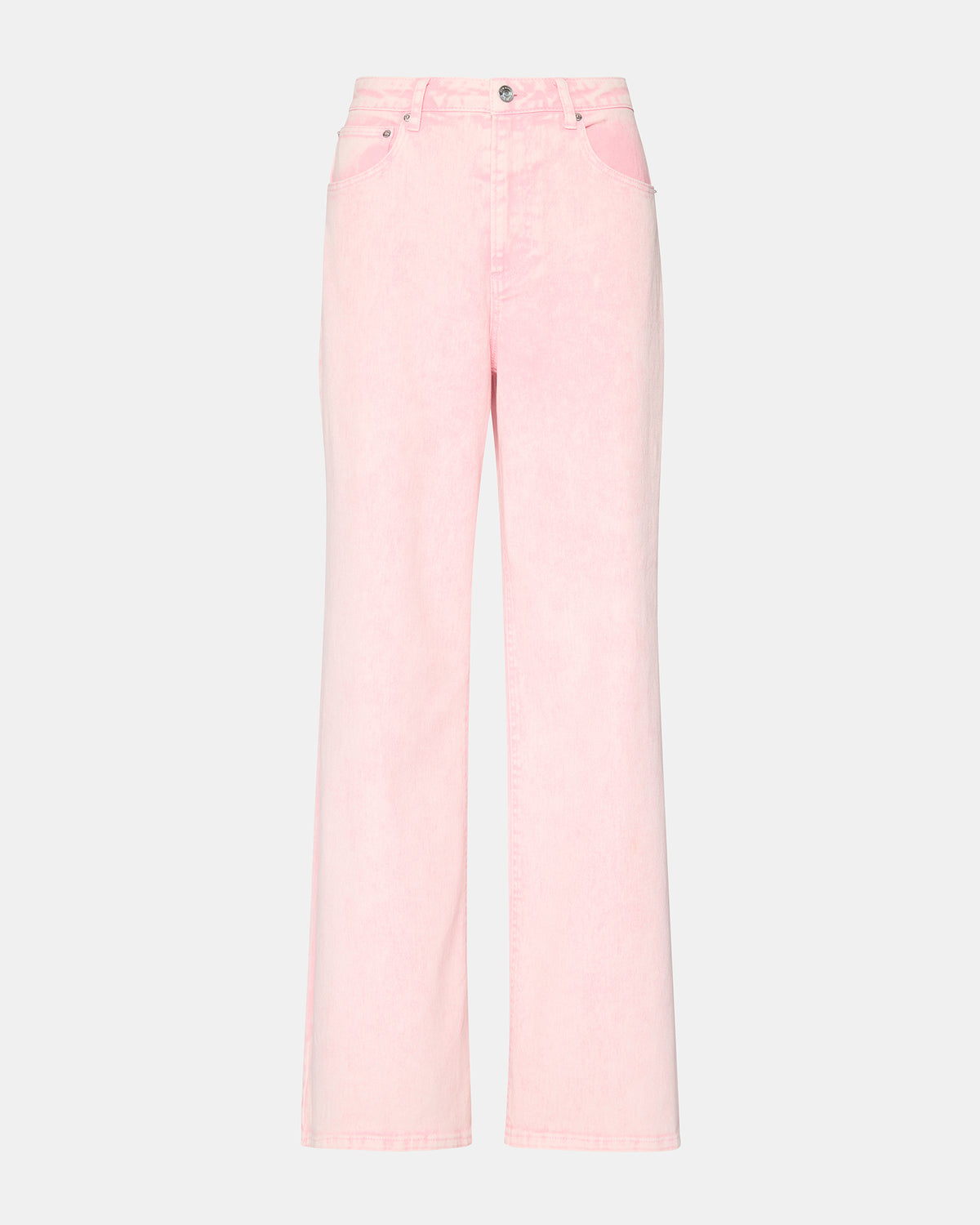 ROZ Pink Wide-Leg Washed Denim Women's Pant | Steve Madden