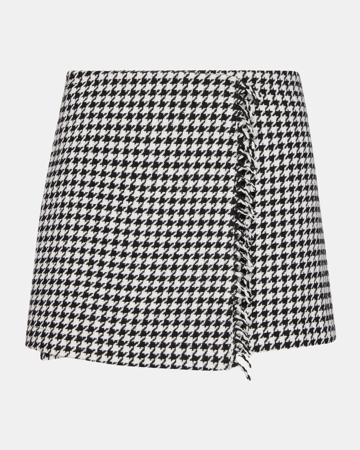 LEON Black/White Women's Wrap Mini Skirt | Steve Madden