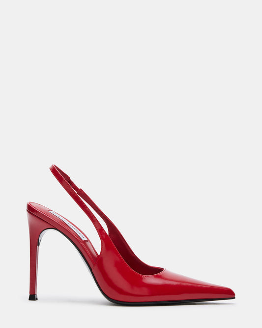 REYES Red Slingback Stiletto Pointed-Toe Pump Women's Heel | Steve Madden