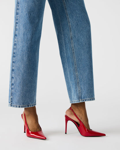 REYES Red Slingback Stiletto Pointed-Toe Pump Women's Heel | Steve Madden
