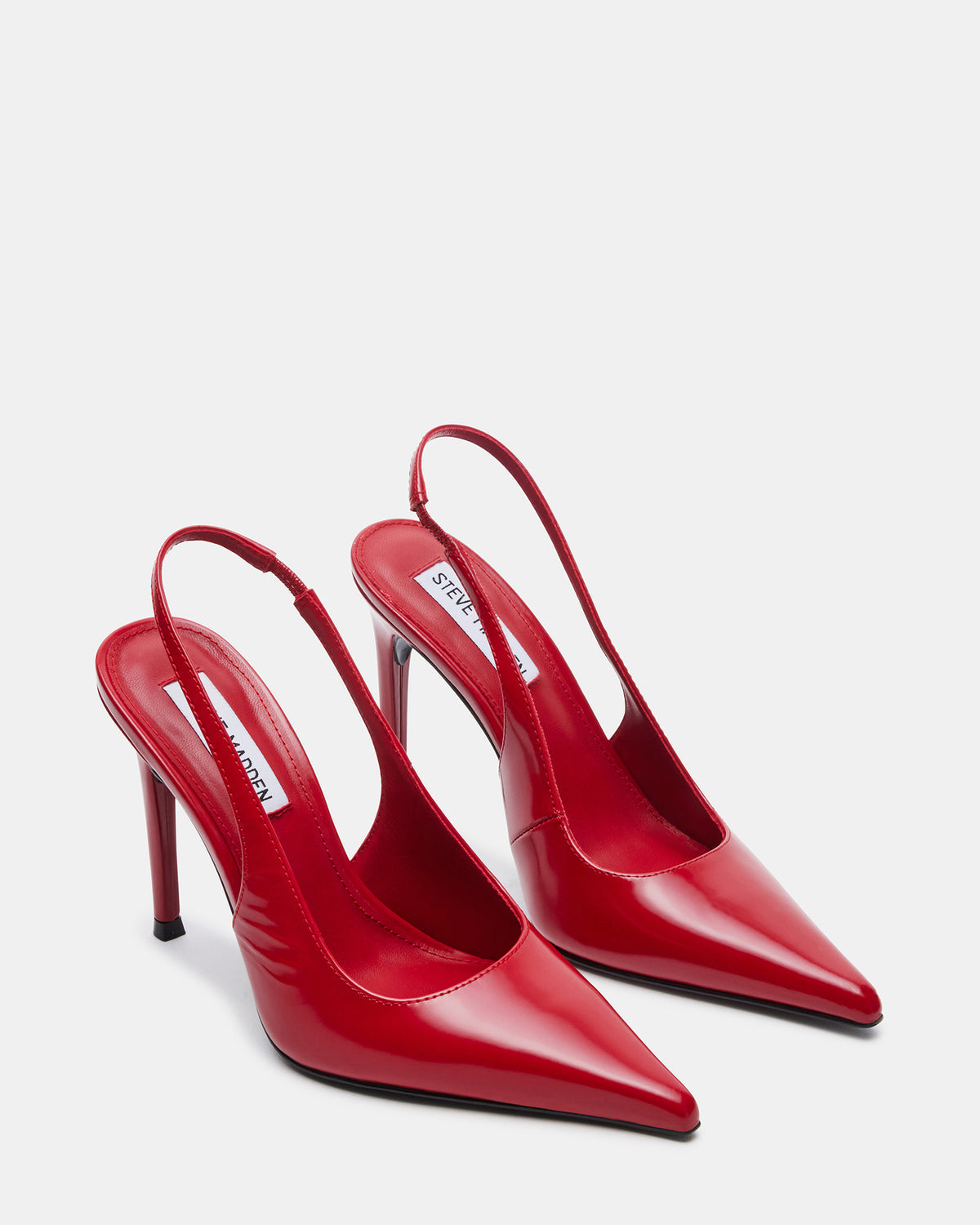 REYES Red Slingback Stiletto Pointed-Toe Pump Women's Heel | Steve Madden