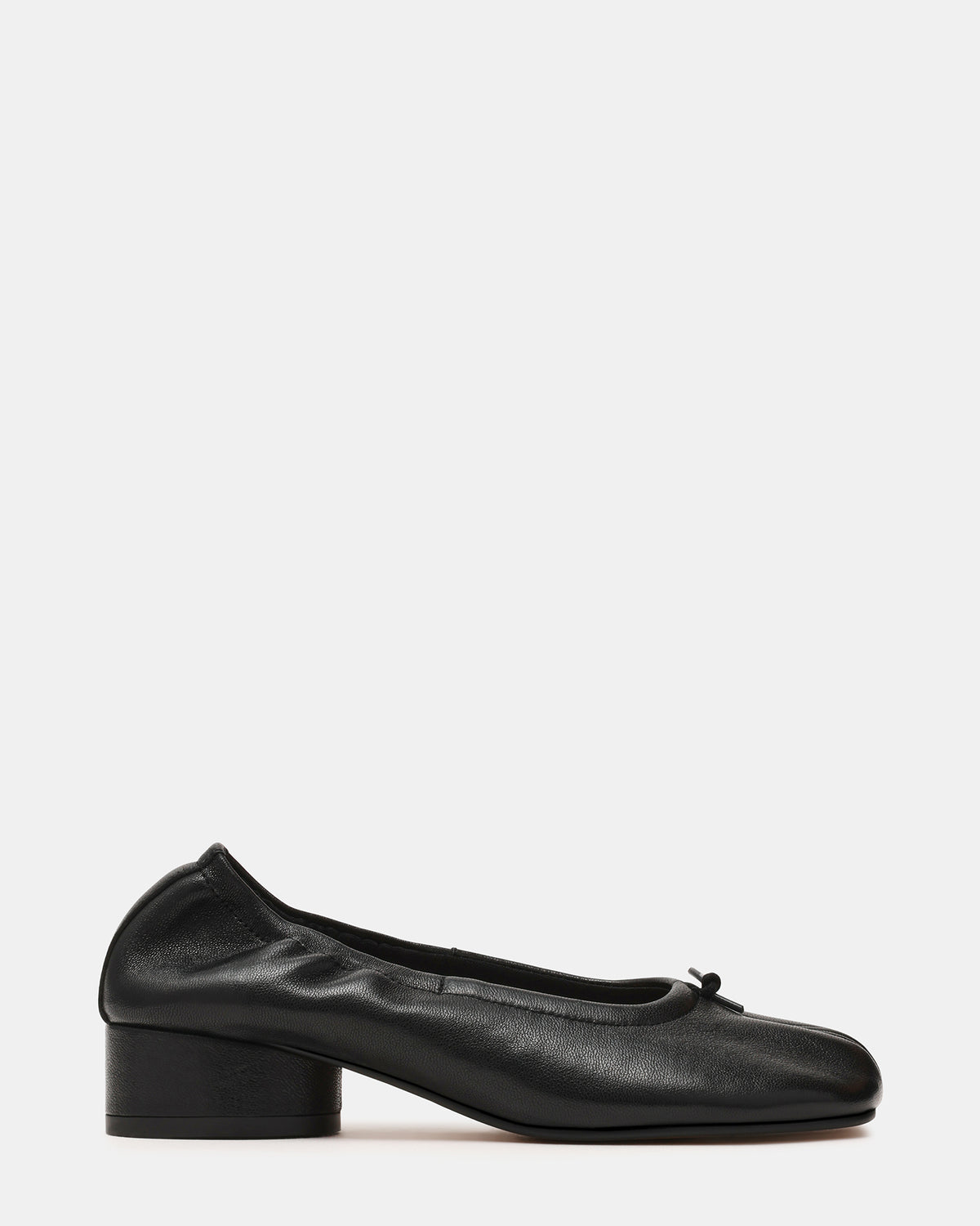 CYRA Black Leather Split Toe Tabi Women's Heel | Steve Madden