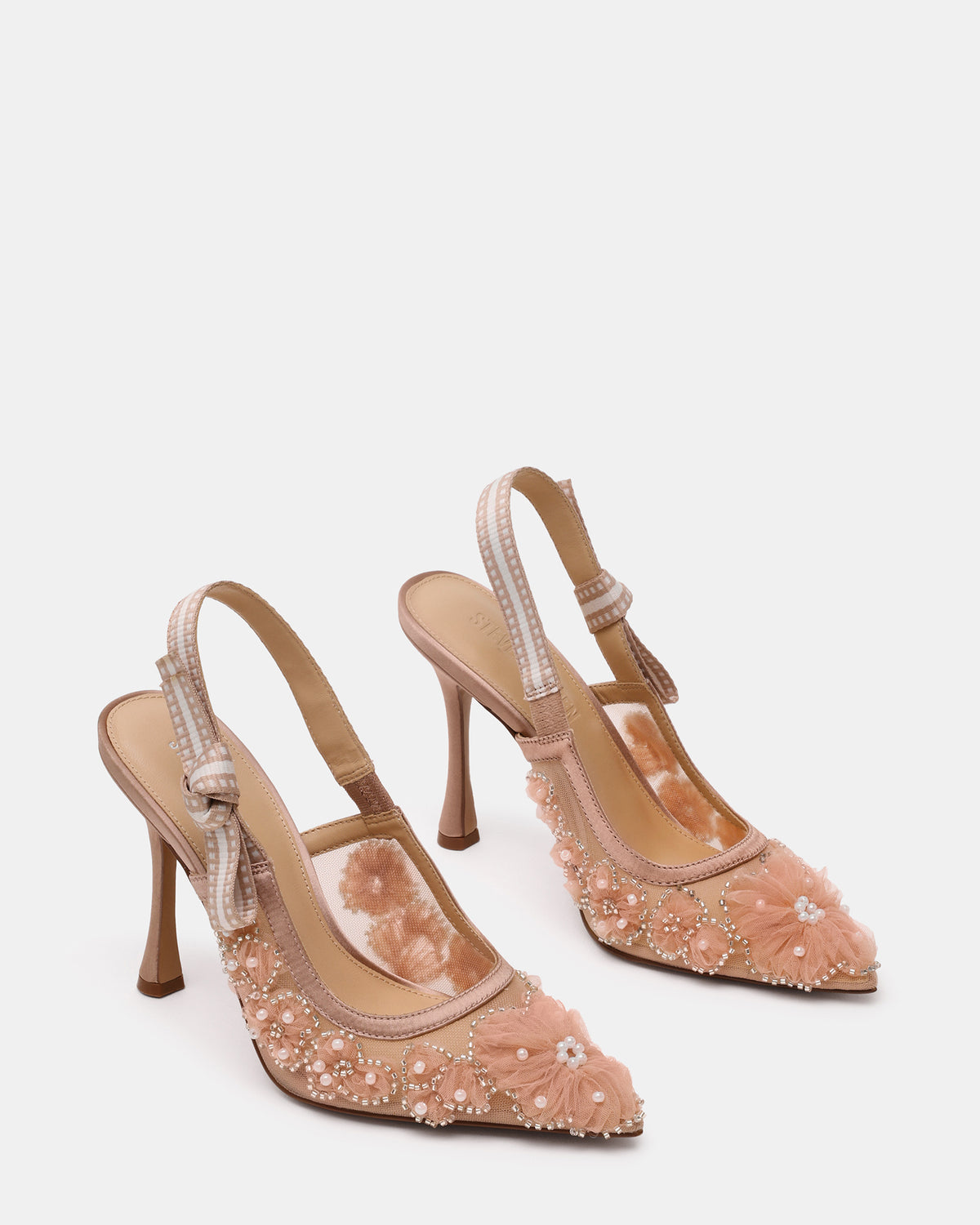 BRI Mesh Blush Slingback Pump Women's Heel | Steve Madden