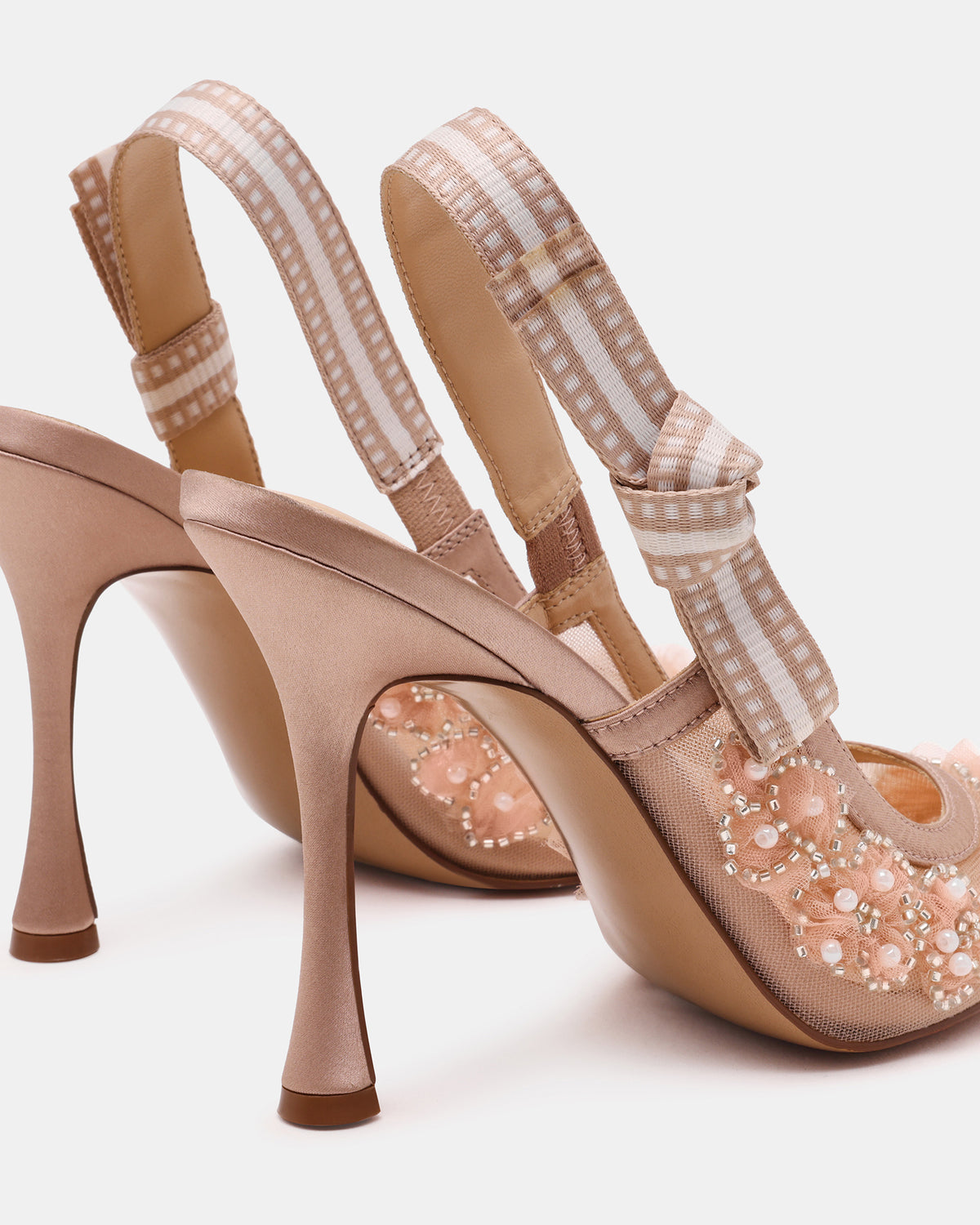 BRI Mesh Blush Slingback Pump Women's Heel | Steve Madden