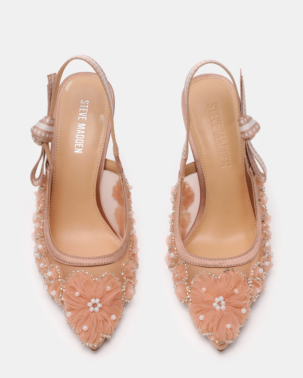 BRI Mesh Blush Slingback Pump Women's Heel | Steve Madden