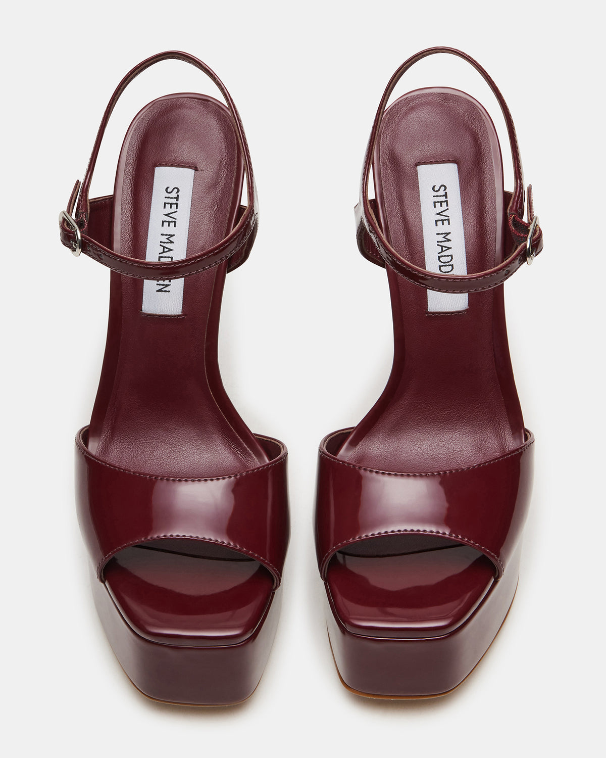 COLOGNE Wine Patent Platform Stiletto Women's Heel | Steve Madden