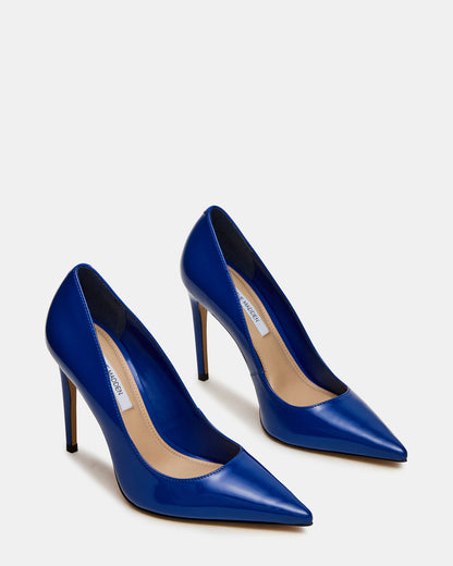 NOIR Cobalt Pointed-Toe Stiletto Pump Women's Heels | Steve Madden