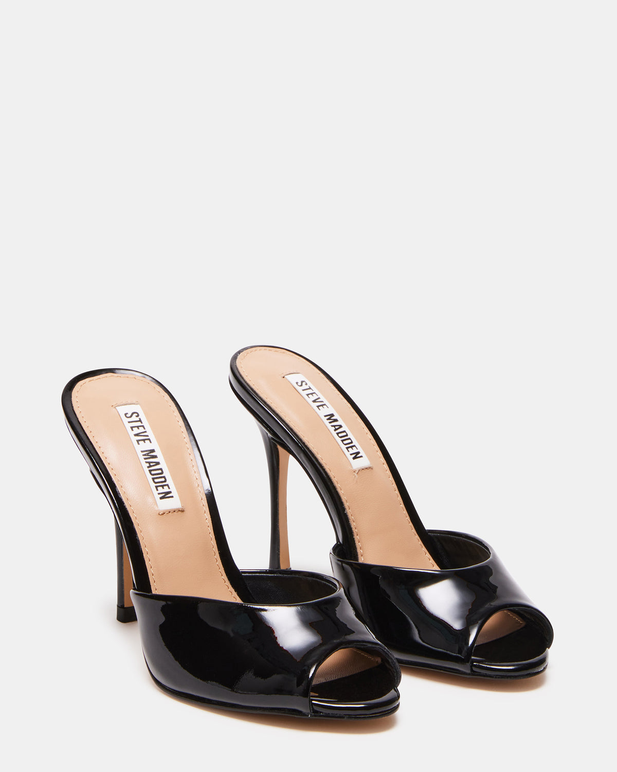 PRIYA Black Patent Women's Mule | Steve Madden