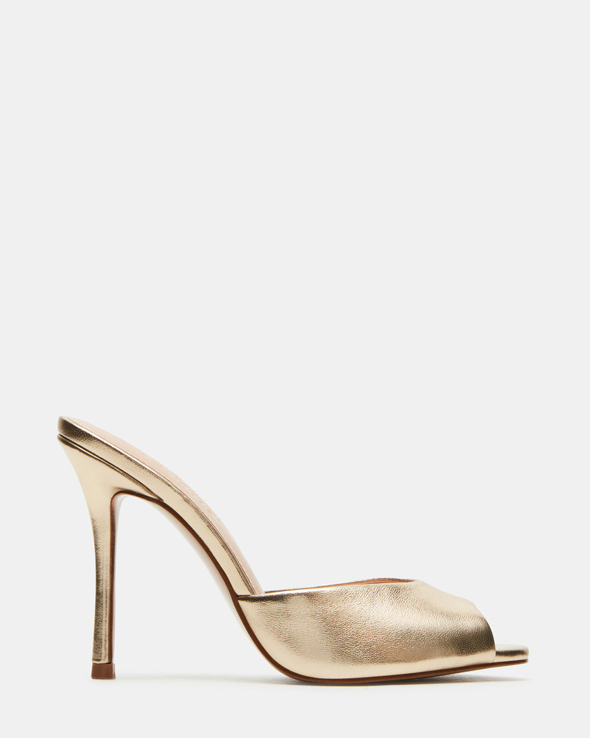 PRIYA Gold Leather Women's Mule | Steve Madden