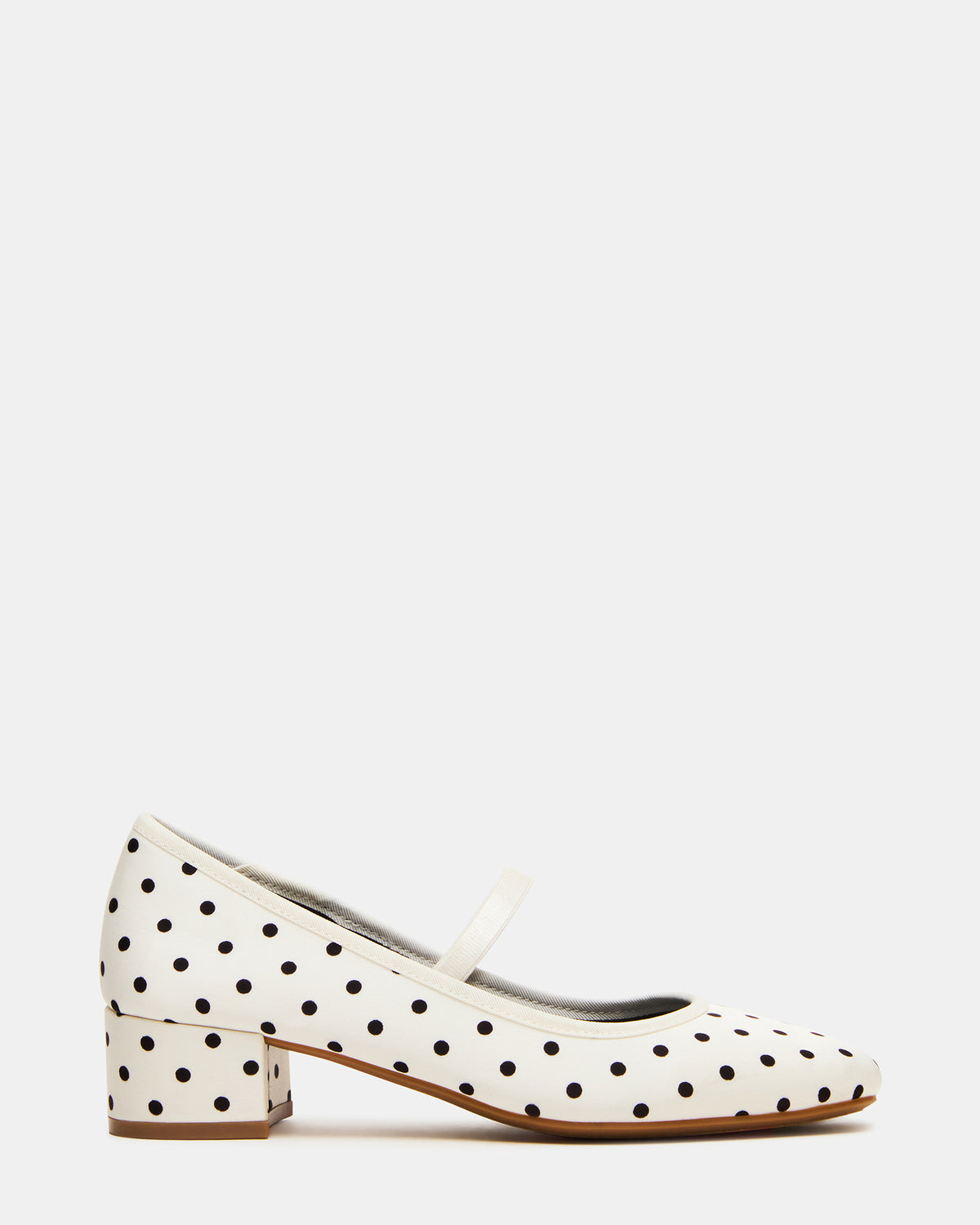 MURAL Polka Dot Mary Jane Block Heel Square-Toe Women's Heel | Steve Madden