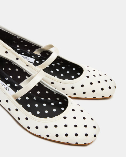 MURAL Polka Dot Mary Jane Block Heel Square-Toe Women's Heel | Steve Madden