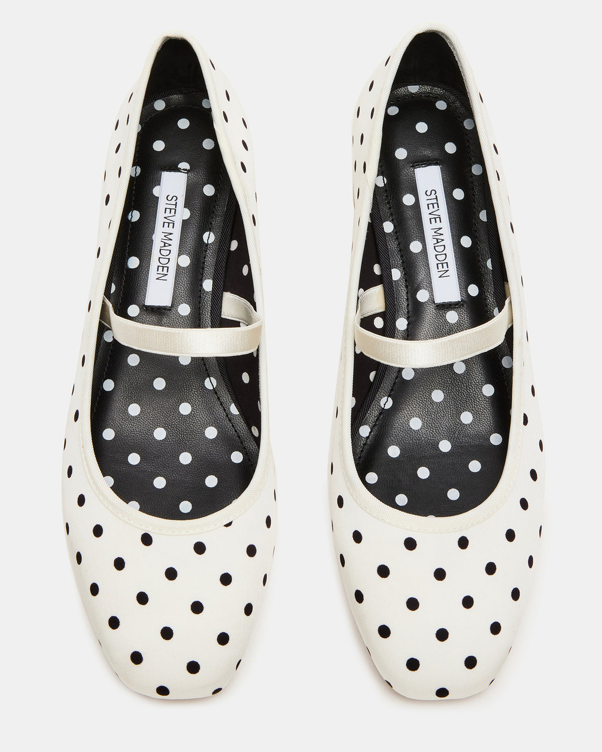 MURAL Polka Dot Mary Jane Block Heel Square-Toe Women's Heel | Steve Madden