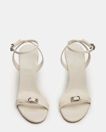 FOXX Bone Patent Strappy Stiletto Open-Toe Women's Heel | Steve Madden