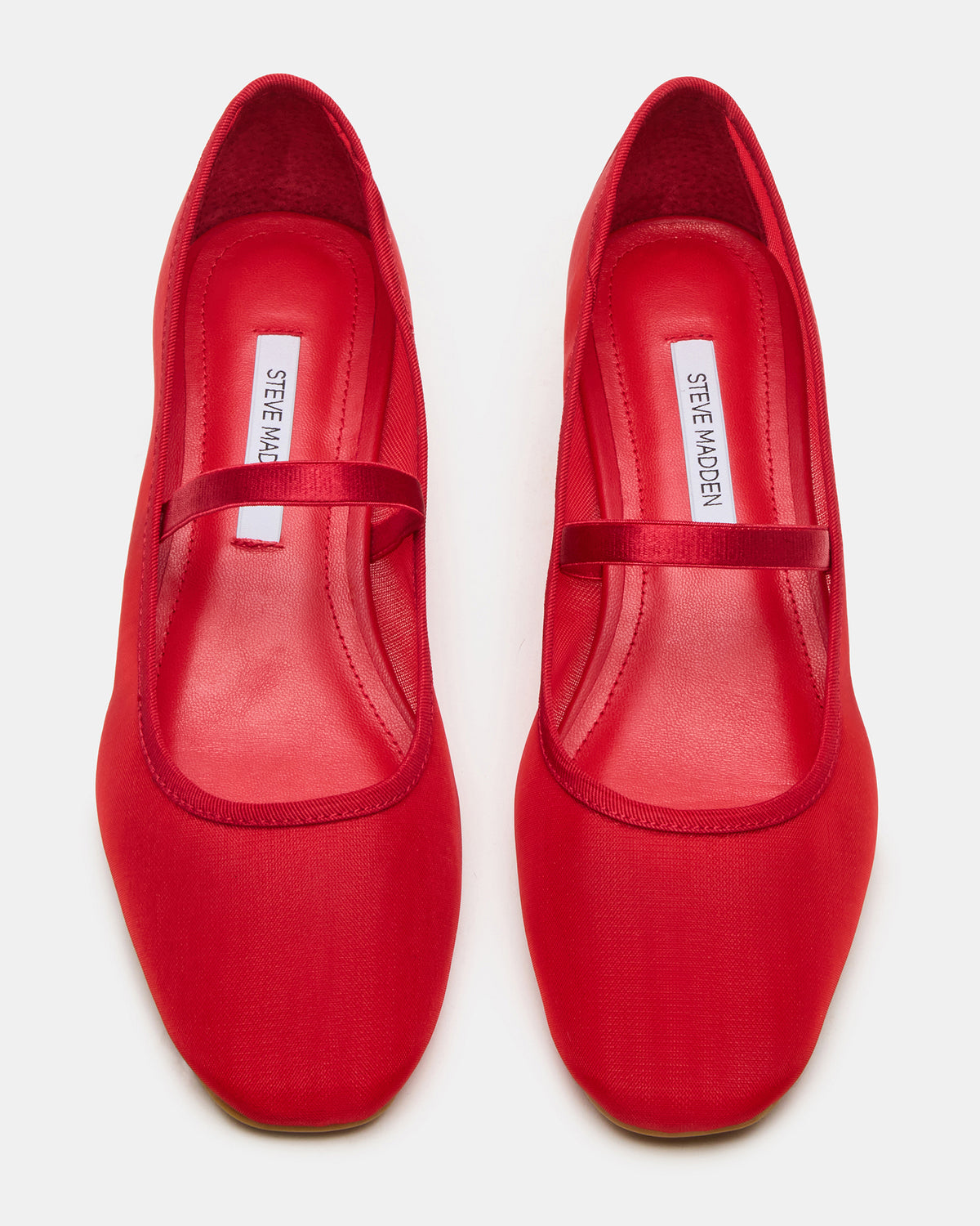 MURAL Red Mary Jane Block Heel Square-Toe Women's Heel | Steve Madden