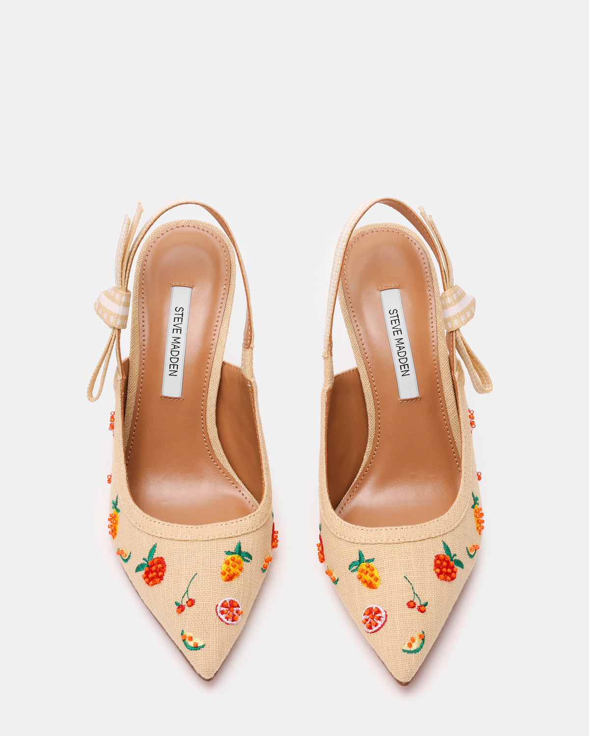 BRI Raffia Fruit Multi Slingback Pump Women's Heel | Steve Madden