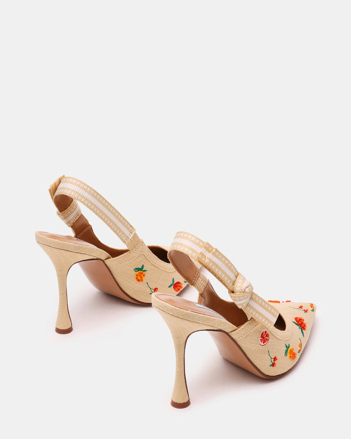 BRI Raffia Fruit Multi Slingback Pump Women's Heel | Steve Madden