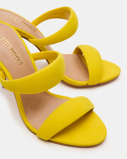 SATURN Yellow Stiletto Mule Women's Heel | Steve Madden