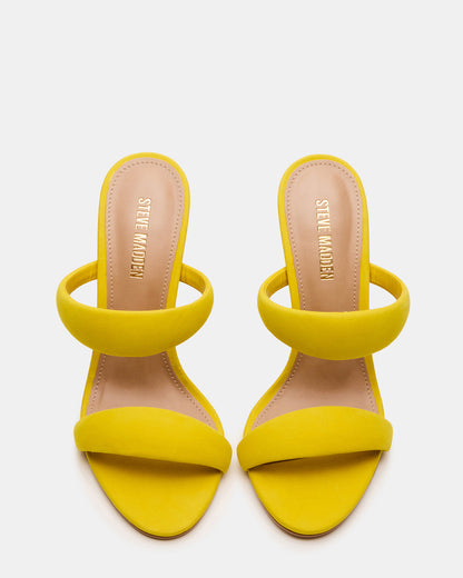 SATURN Yellow Stiletto Mule Women's Heel | Steve Madden