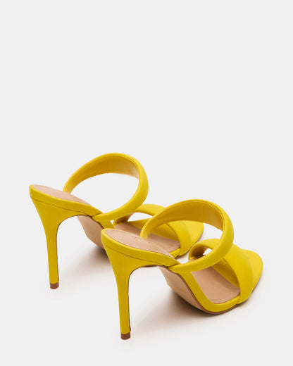 SATURN Yellow Stiletto Mule Women's Heel | Steve Madden