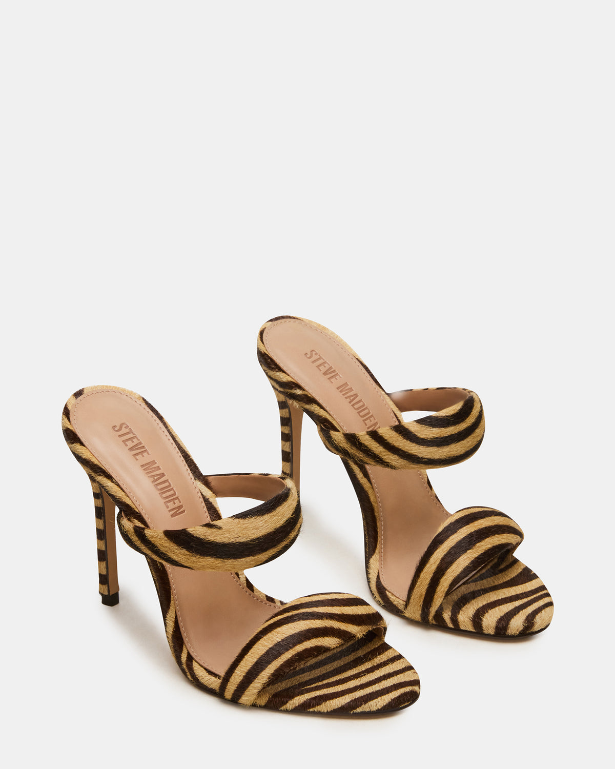 SATURN Tiger Stiletto Mule Women's Heel | Steve Madden