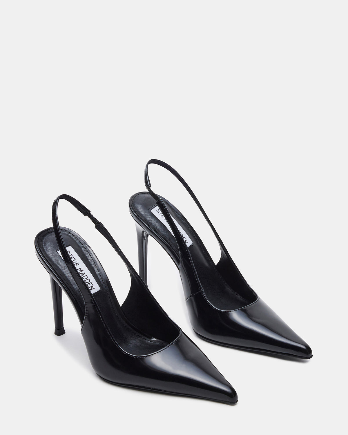 REYES Black Box Slingback Stiletto Pointed-Toe Pump Women's Heel | Steve Madden