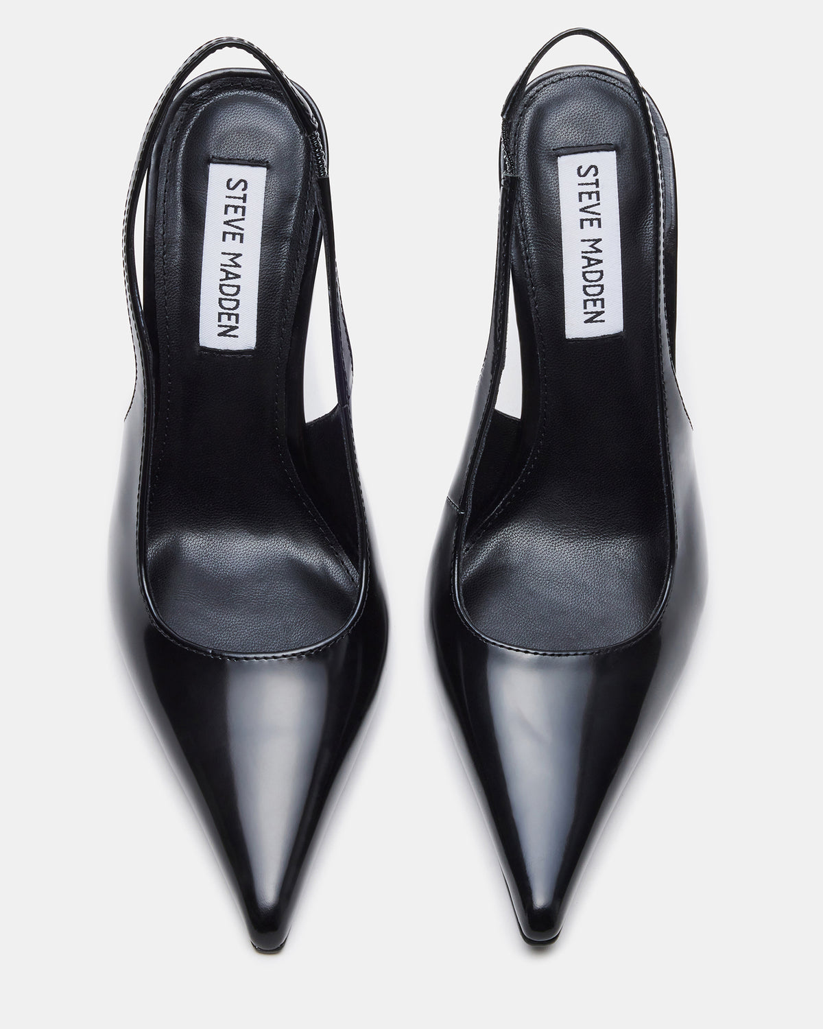 REYES Black Box Slingback Stiletto Pointed-Toe Pump Women's Heel | Steve Madden