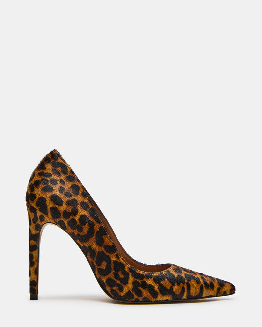 NOIR Leopard Pointed-Toe Stiletto Pump Women's Heels | Steve Madden